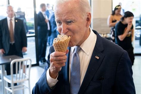 biden talking about ice cream today